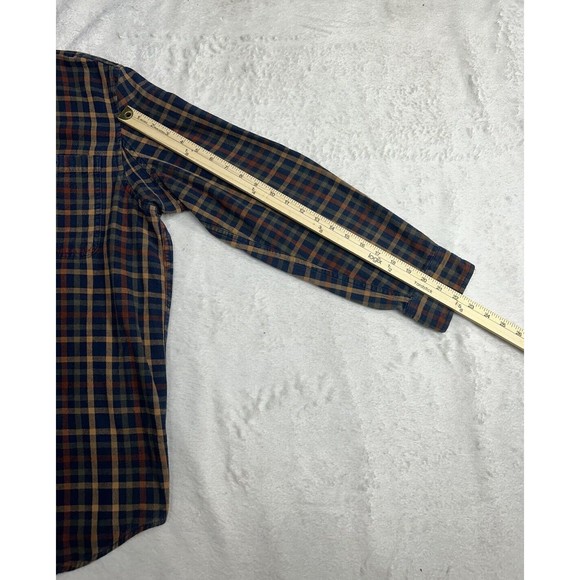 Duluth Trading Men’s Button Down Shirt Size Large Plaid Flannel Work Long Sleeve - Picture 8 of 9